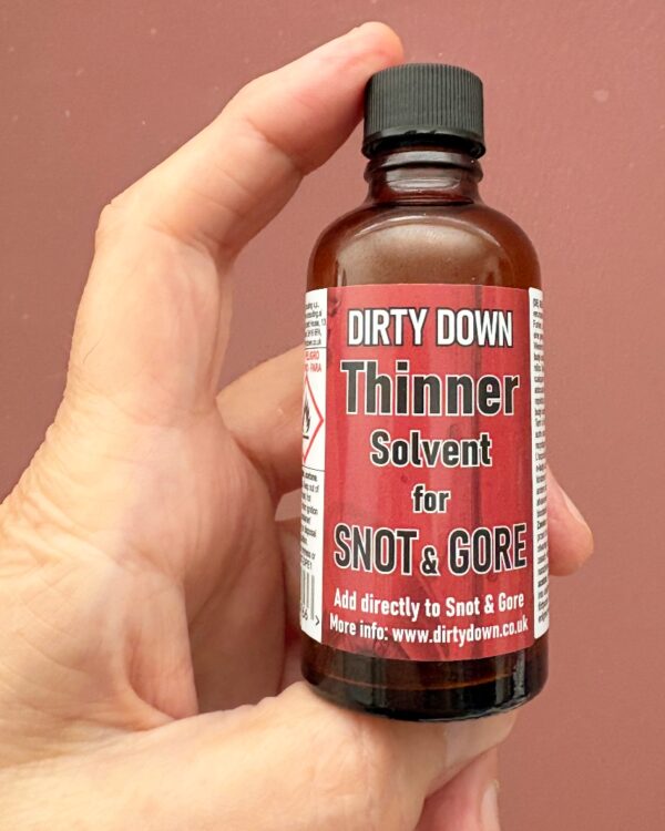 Thinner Solvent for Snot and Gore